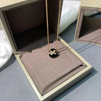 [Bling Jewelrys] ROSÉGOLD-DIAMANT-HALSKETTE JEUX