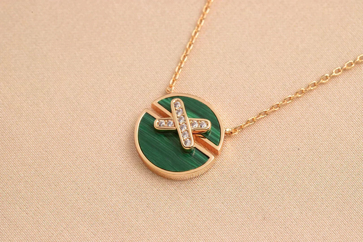 [Bling Jewelrys] ROSÉGOLD-DIAMANT-HALSKETTE JEUX
