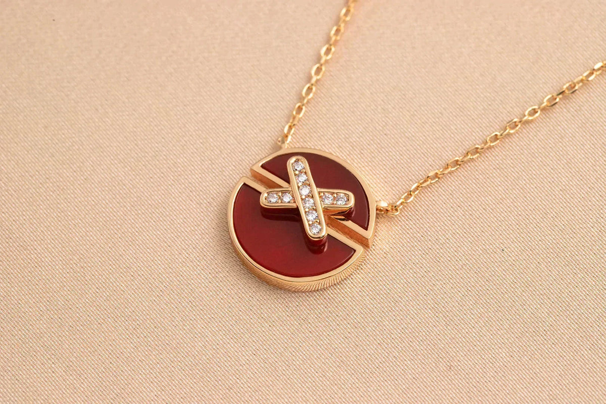 [Bling Jewelrys] ROSÉGOLD-DIAMANT-HALSKETTE JEUX