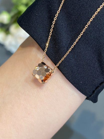 [Bling Jewelrys ]BEE LOVE DIAMANT-HALSKETTE