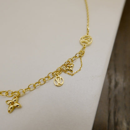[Bling Jewelrys ]BLOOMING SUPPLE NECKLACE BRASS