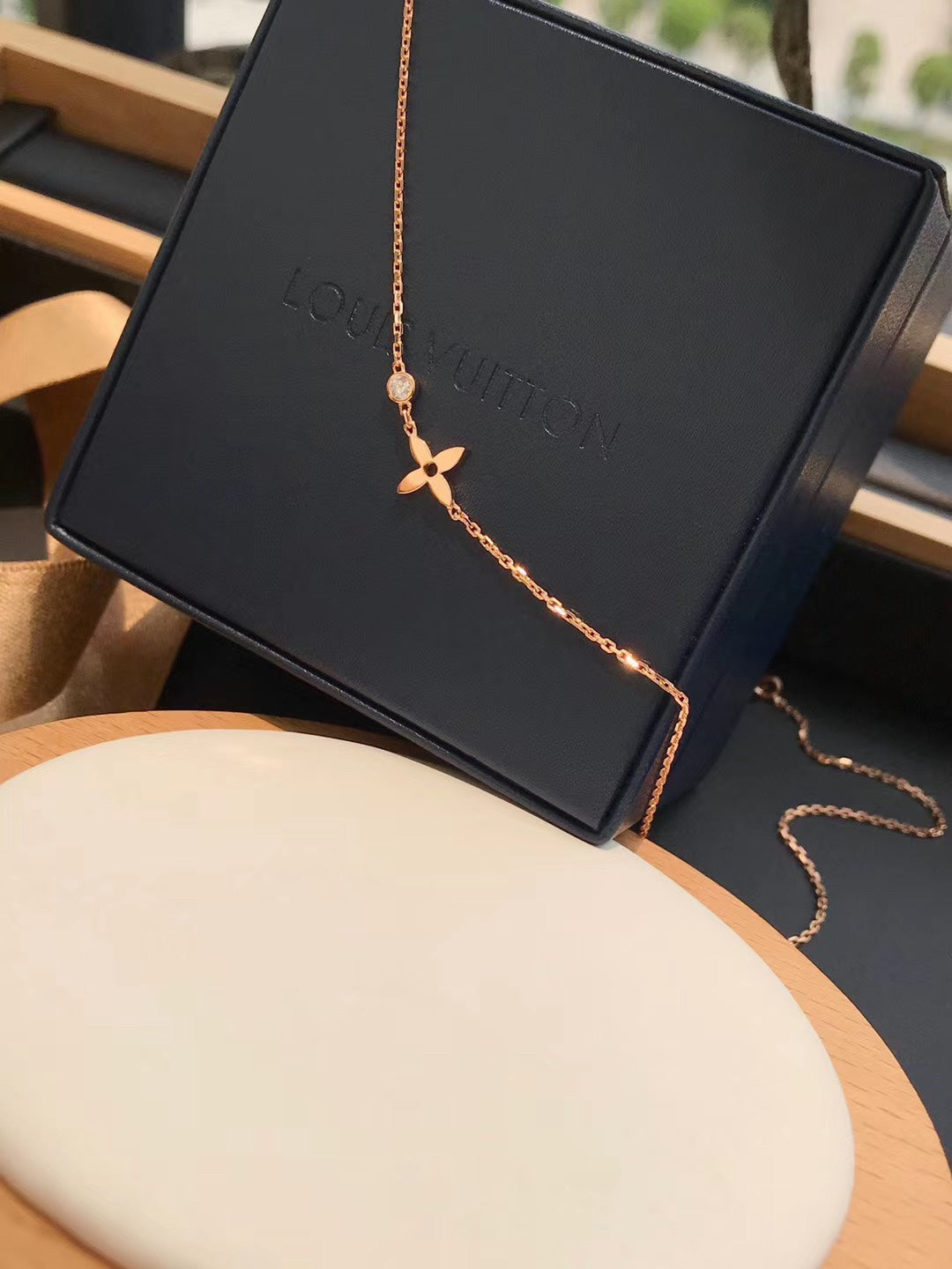 [Bling Jewelrys ]BLOSSOM PENDANT PINK GOLD AND DIAMOND