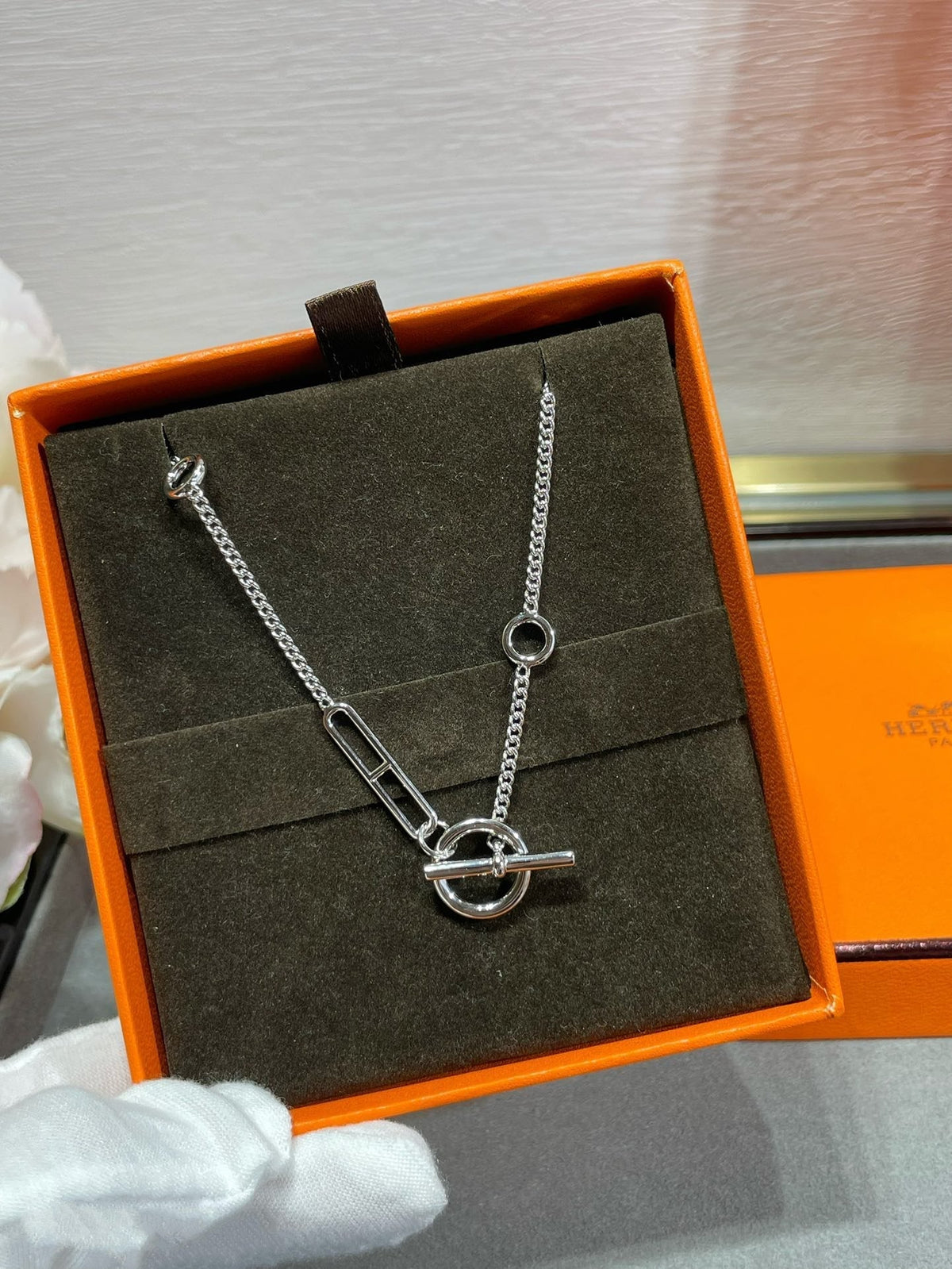 [Bling Jewelrys ]HM STERLING CHAINE D'ANCRE HEART