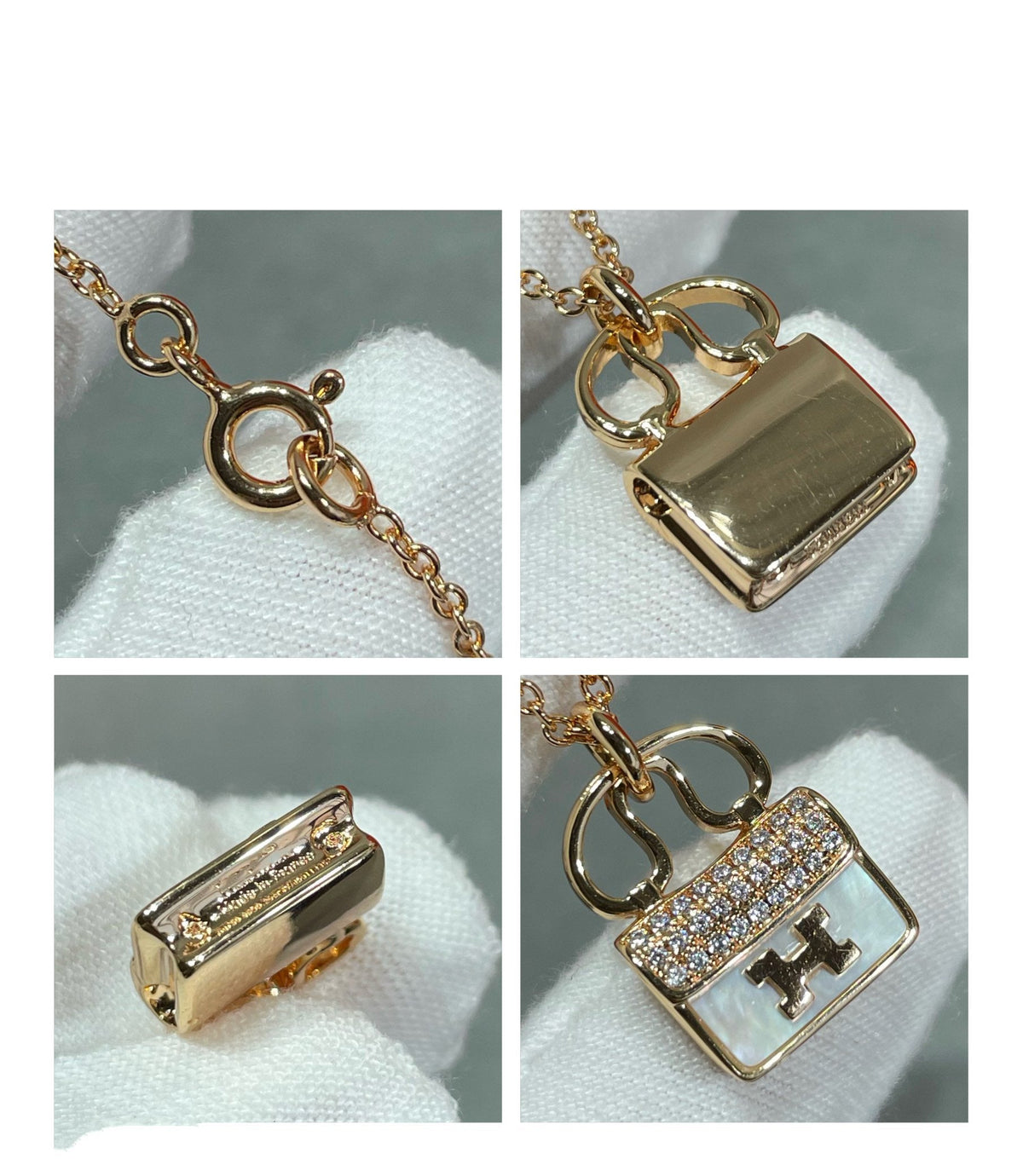 [Bling Jewelrys ]H CIRCE MOISSANITE PENDANT NECKLACE GOLD