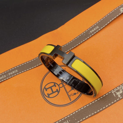 [Bling Jewelrys ]CLIC HM SO BLACK YELLOW BRACELET