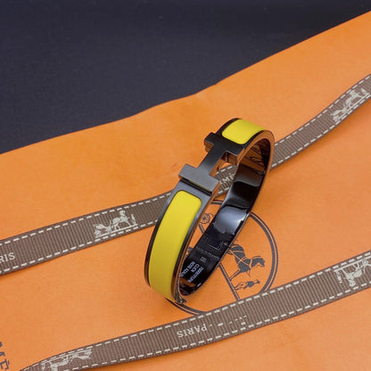 [Bling Jewelrys ]CLIC HM SO BLACK YELLOW BRACELET