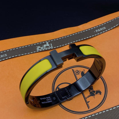 [Bling Jewelrys ]CLIC HM SO BLACK YELLOW BRACELET