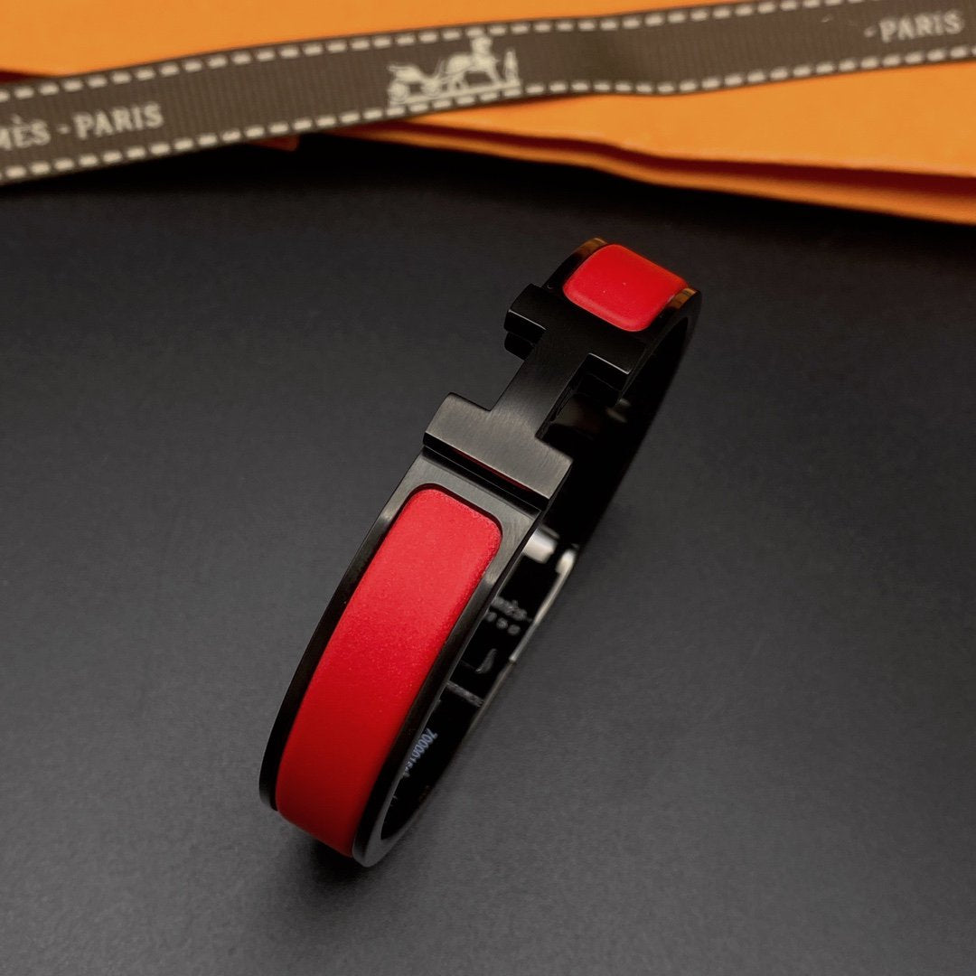 [Bling Jewelrys ]CLIC HM SO BLACK RED BRACELET
