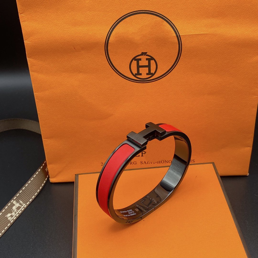 [Bling Jewelrys ]CLIC HM SO BLACK RED BRACELET