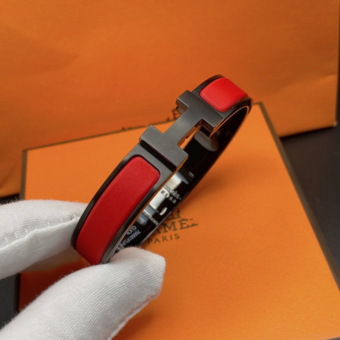 [Bling Jewelrys ]CLIC HM SO BLACK RED BRACELET