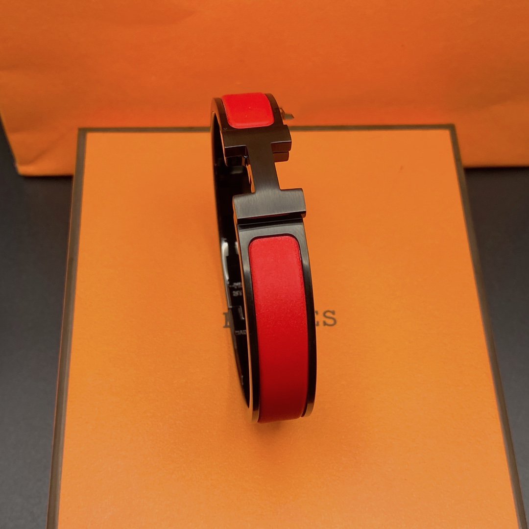 [Bling Jewelrys ]CLIC HM SO BLACK RED BRACELET