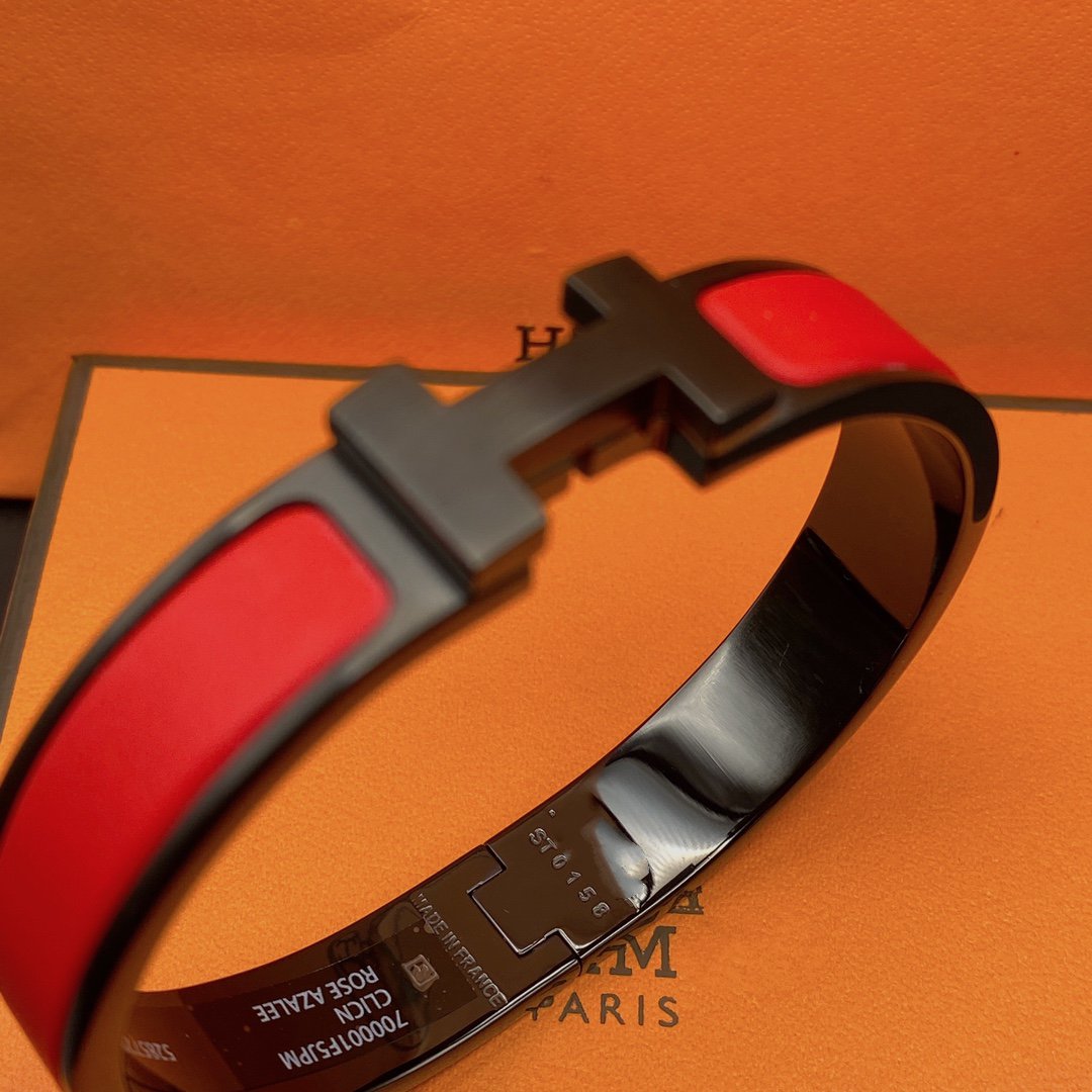 [Bling Jewelrys ]CLIC HM SO BLACK RED BRACELET