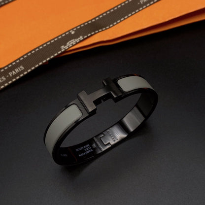 [Bling Jewelrys ]CLIC HM SO BLACK GREY BRACELET