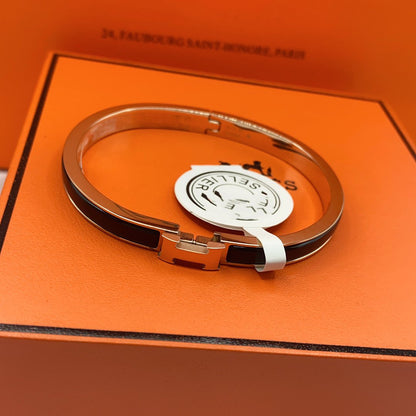 [Bling Jewelrys ]CLASSIC HM CLIC BLACK 8MM ENAMEL BRACELET