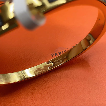 [Bling Jewelrys ]CLASSIC HM CLIC BLACK 8MM ENAMEL BRACELET