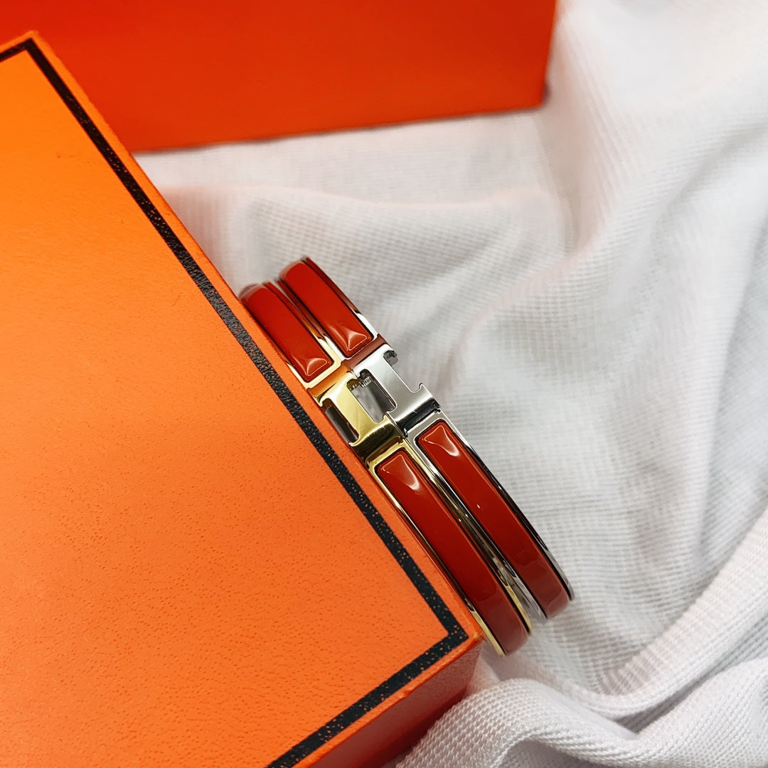 [Bling Jewelrys ]CLASSIC HM CLIC RED 8MM ENAMEL BRACELET