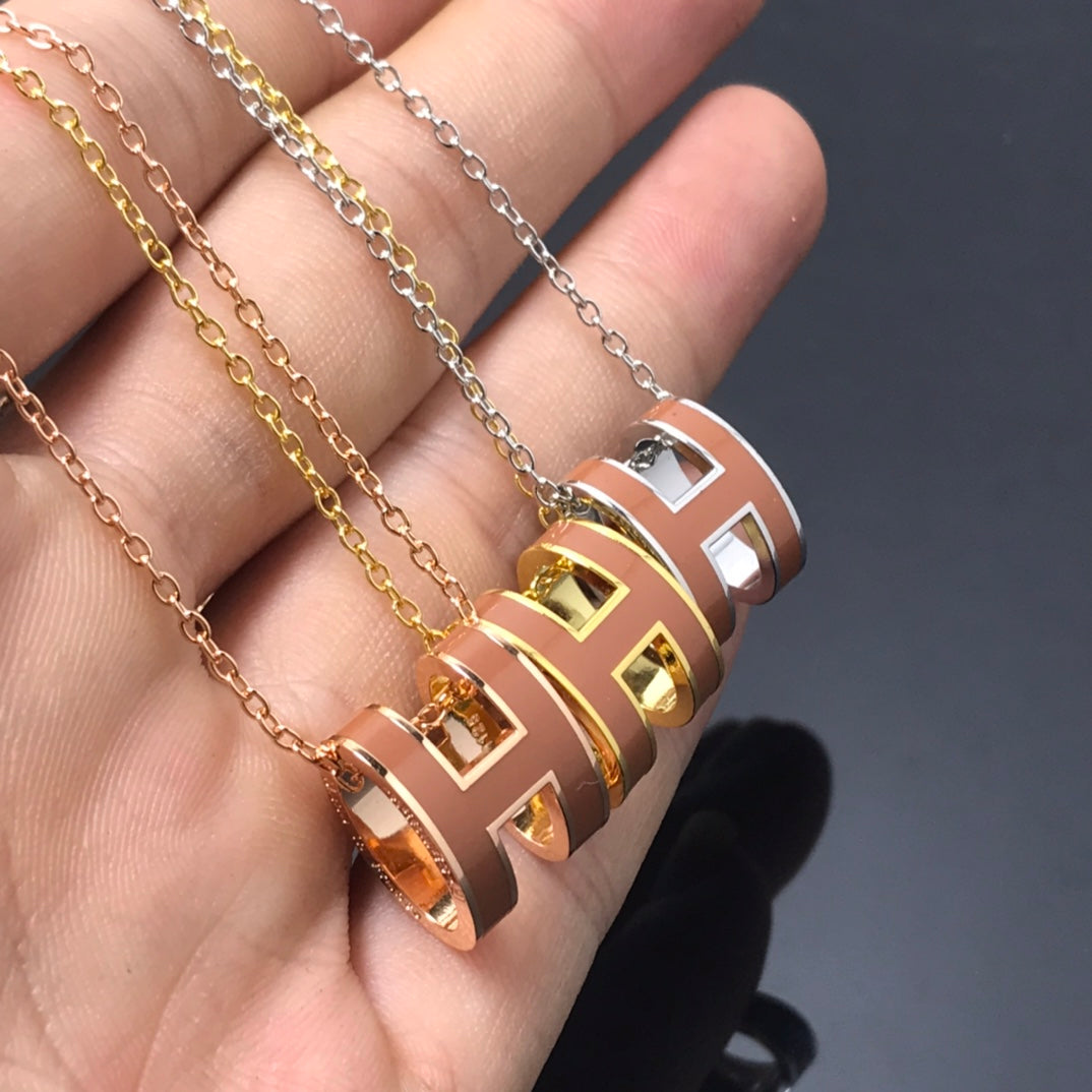 [Bling Jewelrys ]H NECKLACE BROWN