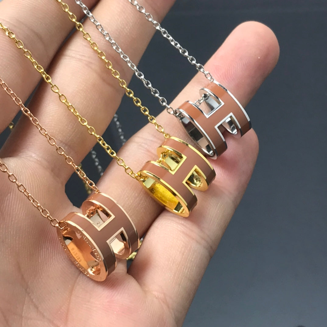 [Bling Jewelrys ]H NECKLACE BROWN