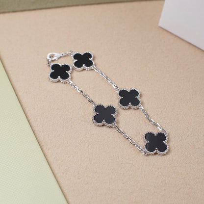 [Bling Jewelrys ] クローバー 5モチーフ オニキスブレスレット コレクション