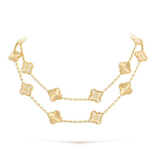 [Bling Jewelrys] CLOVER 20-MOTIV LASER-DIAMANT-HALSKETTE