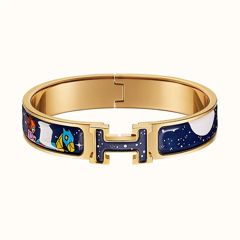 [Bling Jewelrys ]H STAR AND MOON BRACELET 12MM