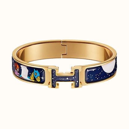 [Bling Jewelrys ]H STAR AND MOON BRACELET 12MM