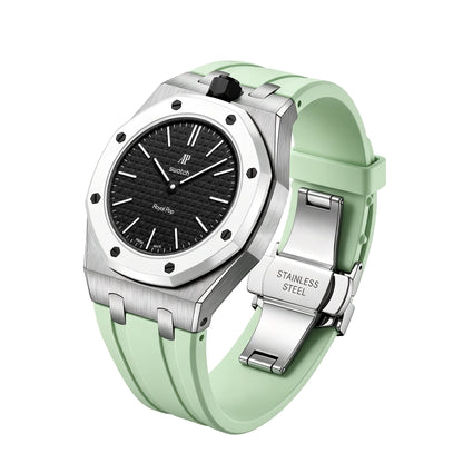 [Bling Jewelrys]Royal Oak Pop Exclusive Steel Case & Silicone Strap With Cradle