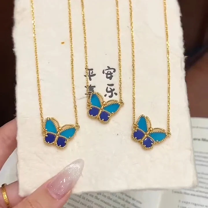 [Bling Jewelrys] 2026 NEW LUCKY BUTTERFLY 1 MOTIFS NECKLACE