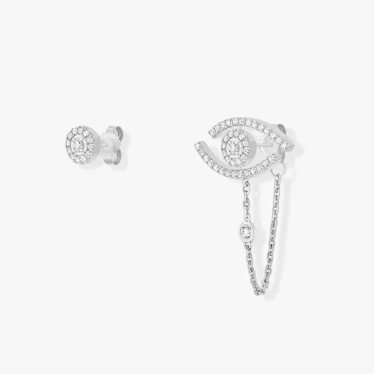 [Bling Jewelrys]ラッキーアイ ダイヤモンドピアス