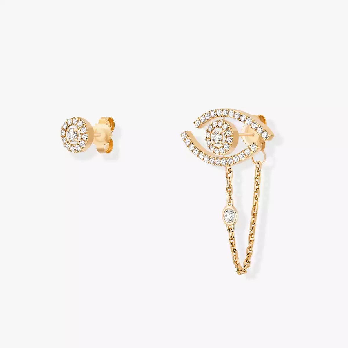 [Bling Jewelrys]ラッキーアイ ダイヤモンドピアス