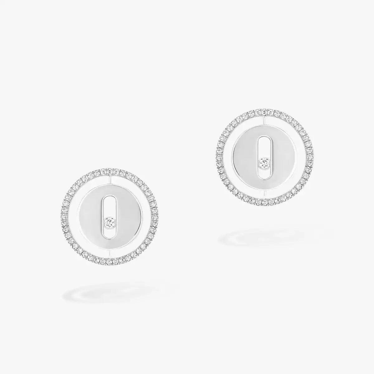 [Bling Jewelrys]Lucky Move Diamond Earrings