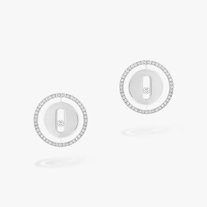 [Bling Jewelrys]Lucky Move Diamond Earrings