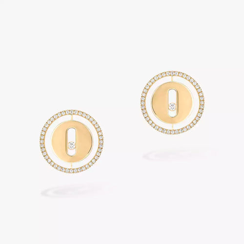 [Bling Jewelrys]Lucky Move Diamond Earrings