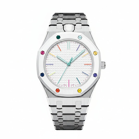[Bling Jewelrys]OAK POP EXCLUSIVE SILVER STEEL STRAP