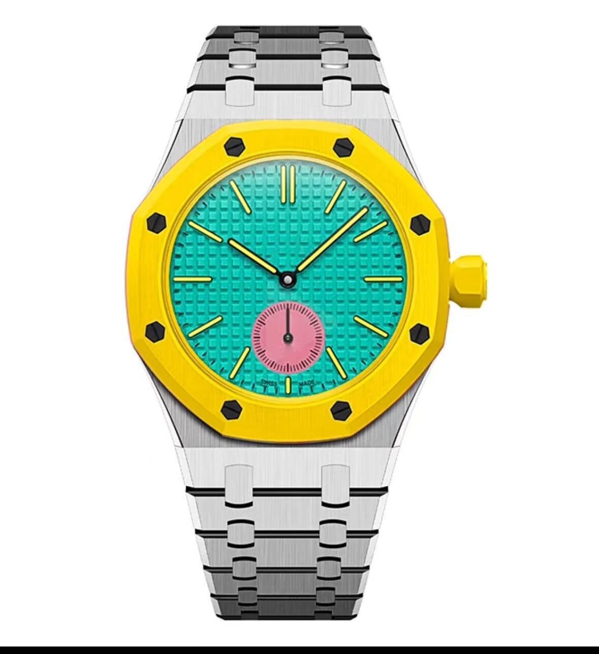 [Bling Jewelrys]ロイヤルオーク ポップ エクスクルーシブ スティールケース＆ストラップ