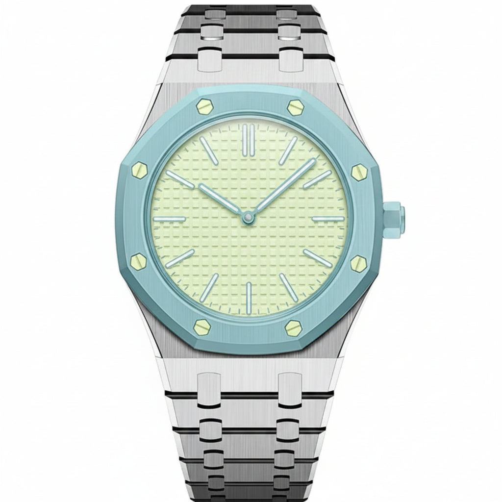 [Bling Jewelrys]OAK POP EXCLUSIVE SILVER STEEL STRAP
