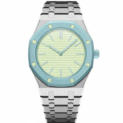 [Bling Jewelrys]OAK POP EXCLUSIVE SILVER STEEL STRAP