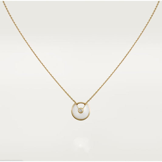 [Bling Jewelrys ]AMULETTE ROSE GOLD MOP NECKLACE