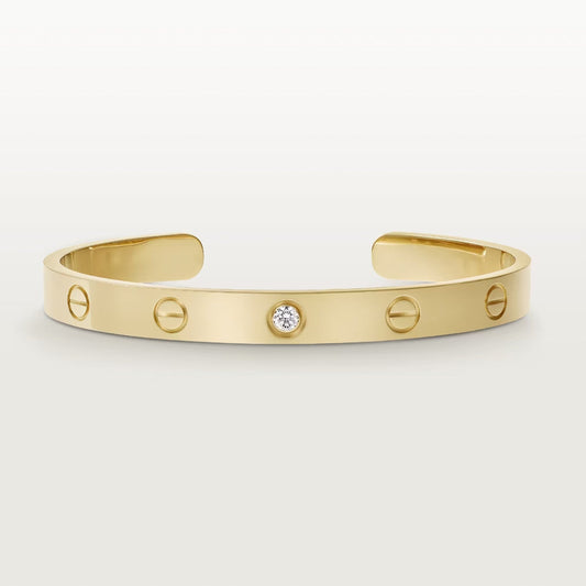[Bling Jewelrys] LIEBESARMBAND 6,1 MM 1 DIAMANT OFFENER REIF