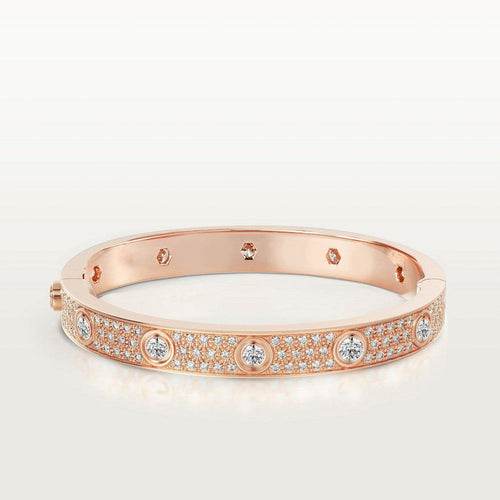 [Bling Jewelrys ]LOVE BRACELET 6.1MM DIAMOND-PAVED 10 BIG DIAMONDS