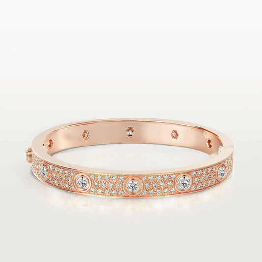 [Bling Jewelrys ]LOVE BRACELET 6.1MM DIAMOND-PAVED 10 BIG DIAMONDS