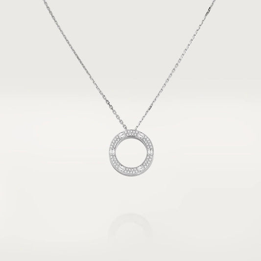[Bling Jewelrys ]LOVE NECKLACE ADJUSTABLE SILVER