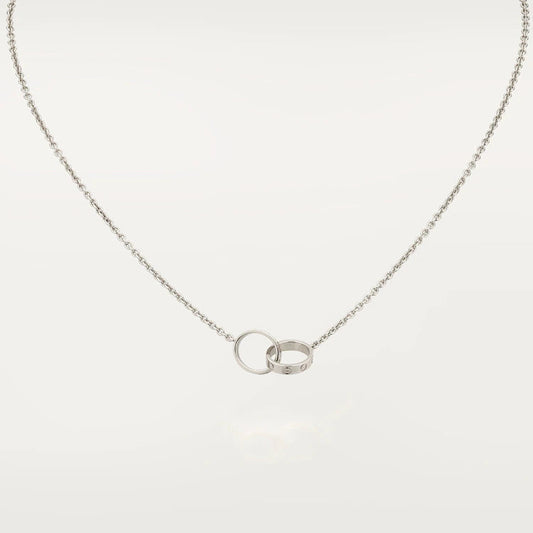 [Bling Jewelrys ]LOVE NECKLACE PINK GOLD AND SILVER