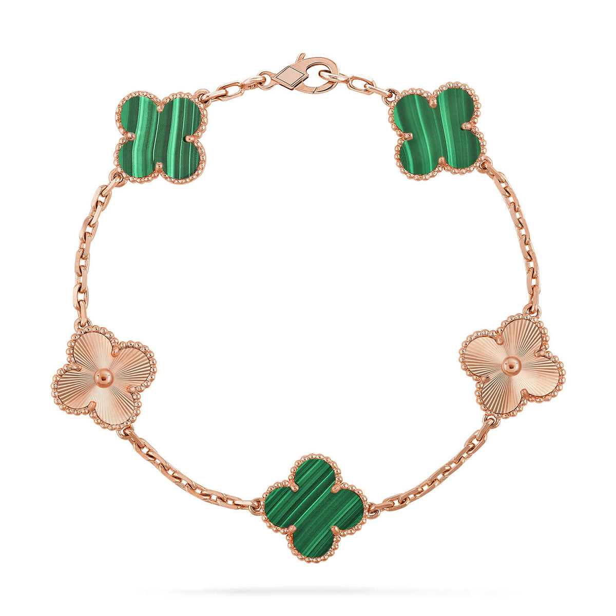 {
  "Bling Jewelrys ": "Bling Jewelrys ",
  "CLOVER  5 MOTIF MALACHITE BRACELET COLLECTION": "KLEEBLATT 5-MOTIV MALACHIT-ARMBAND KOLLEKTION"
}