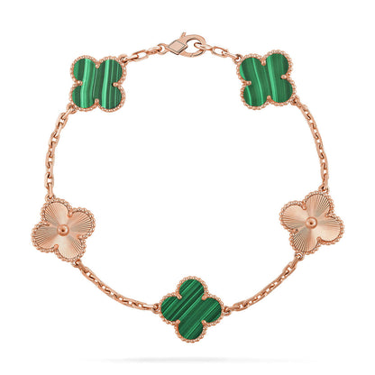 {
  "Bling Jewelrys ": "Bling Jewelrys ",
  "CLOVER  5 MOTIF MALACHITE BRACELET COLLECTION": "KLEEBLATT 5-MOTIV MALACHIT-ARMBAND KOLLEKTION"
}