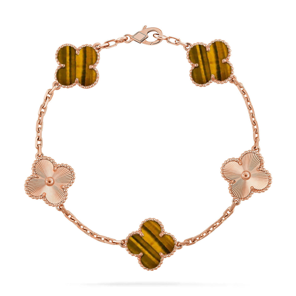 {
  "Bling Jewelrys": "ブリングジュエリー",
  "CLOVER 5 MOTIFS TIGER EYE BRACELET COLLECTION": "クローバー 5モチーフ タイガーアイ ブレスレット コレクション"
}