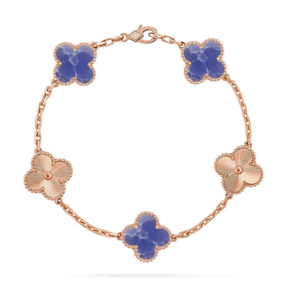 [Bling Jewelrys ]CLOVER 5 MOTIF BLUE VEINS BRACELET COLLECTION