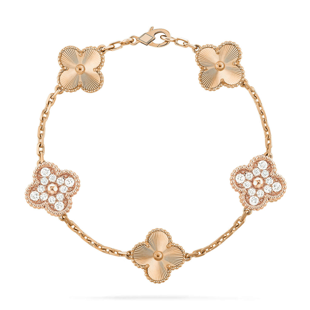 [Bling Jewelrys ] CLOVER 5 MOTIF LASER BRACELET COLLECTION
