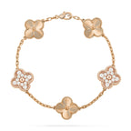 [Bling Jewelrys ] CLOVER 5 MOTIF LASER BRACELET COLLECTION