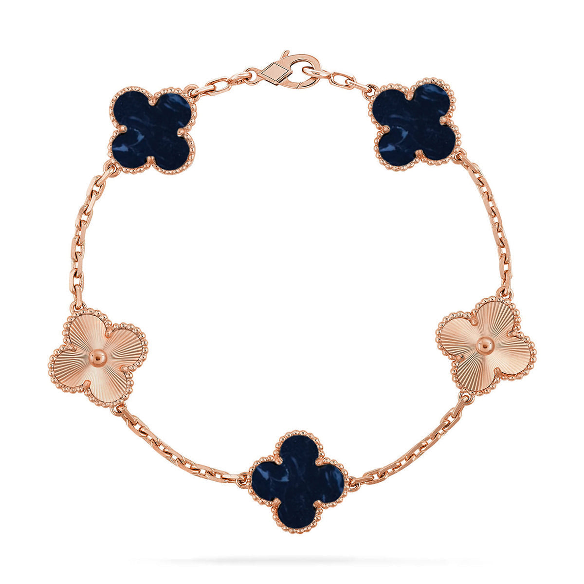 [Bling Jewelrys ]CLOVER 5 MOTIF PIETERSITE BRACELET COLLECTION